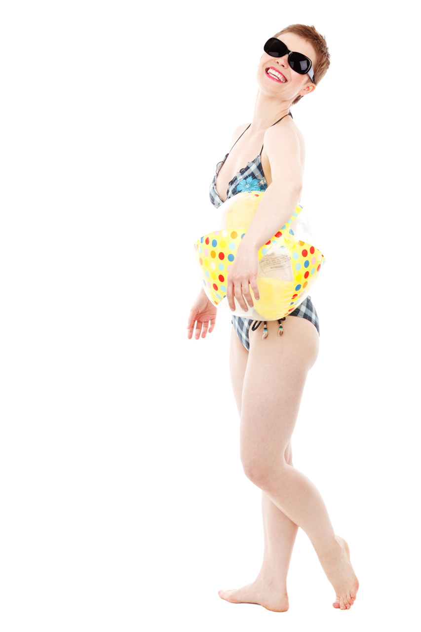 beach ball bikini free photo