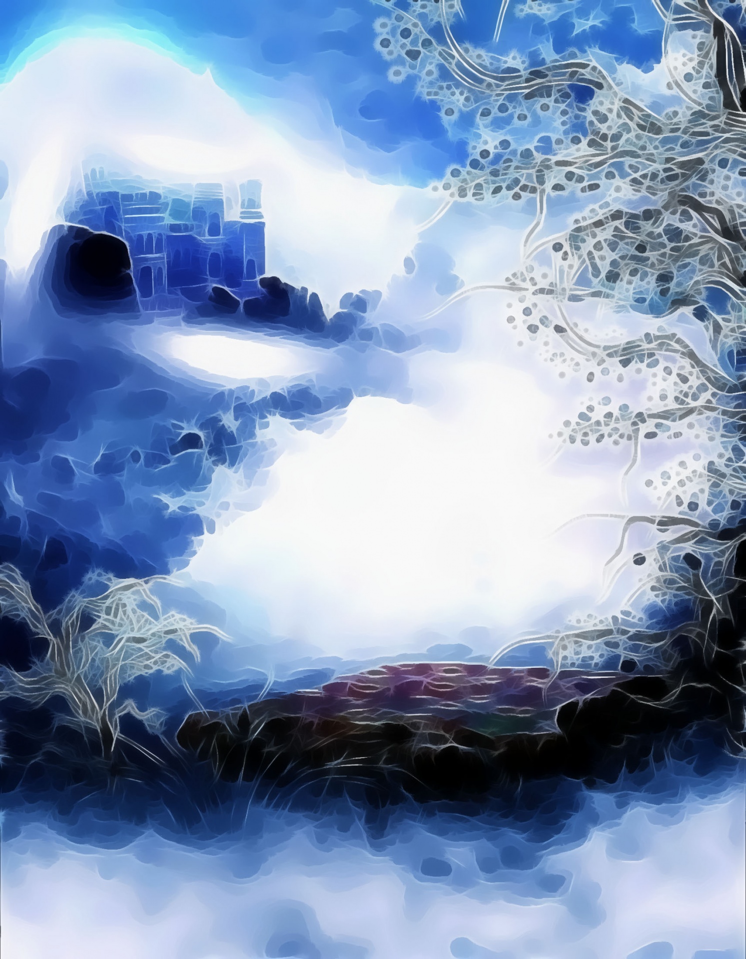 Cloud Castle Fantasy Sky Art Free Image From Needpix Com