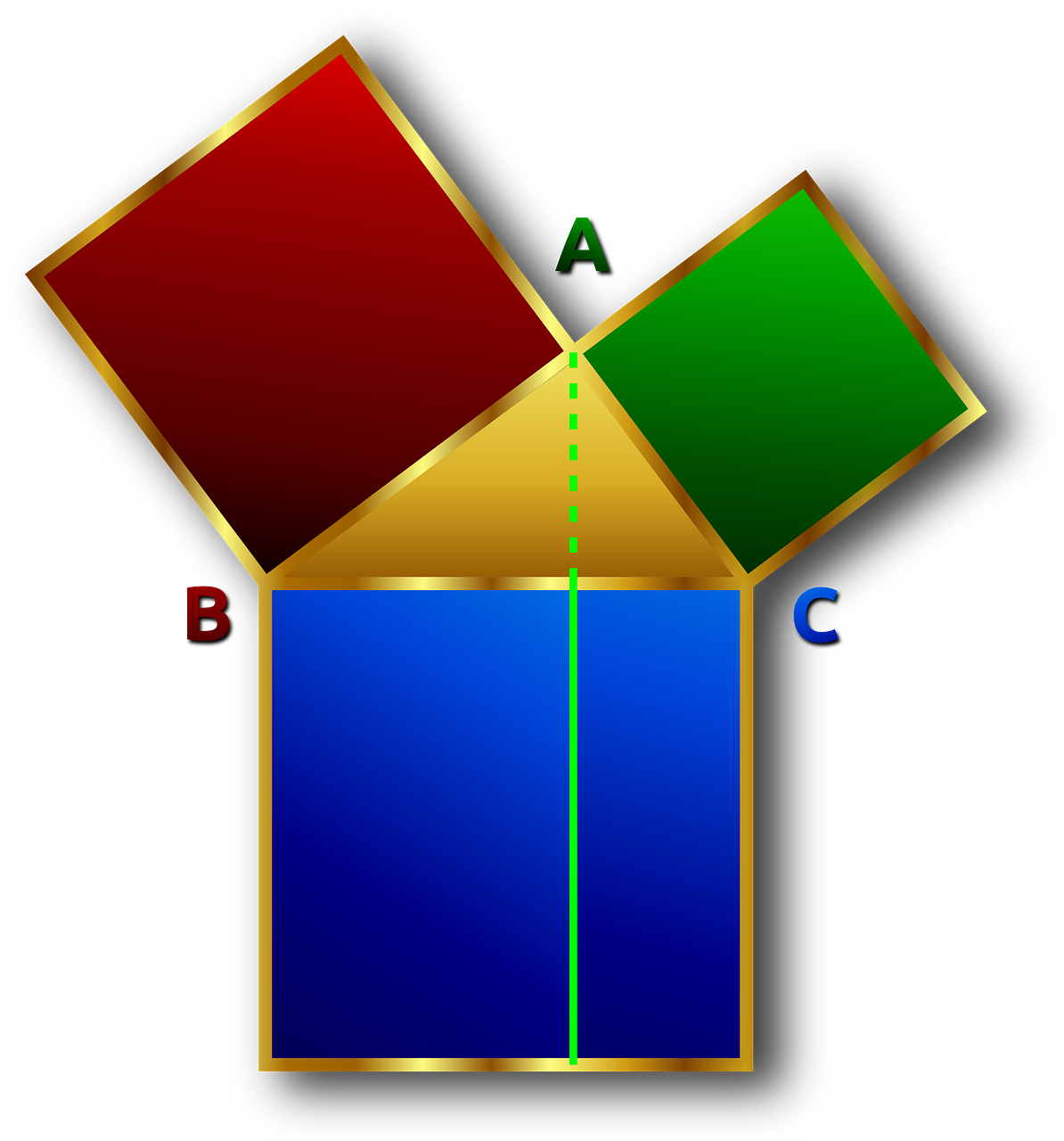 rectangular perpendicular pythagoras free photo