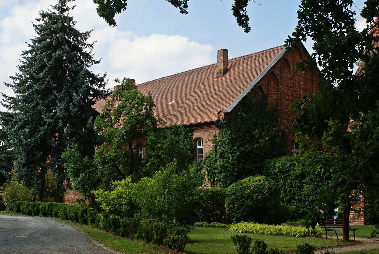 rectory monastery romantic free photo