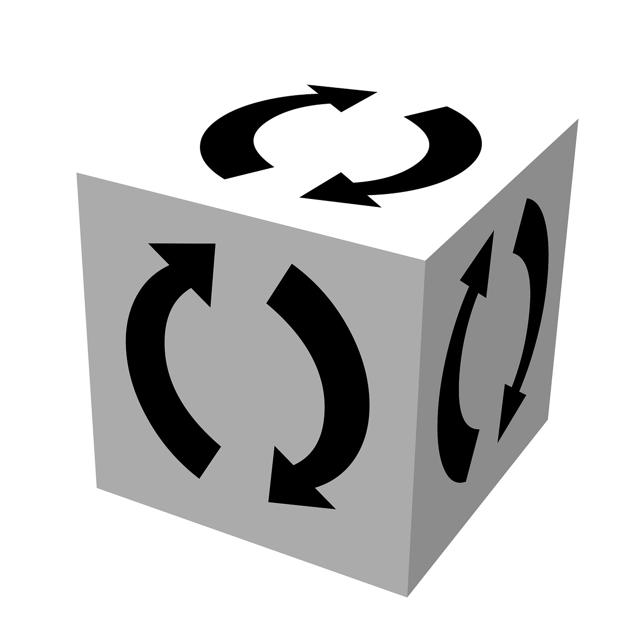 recycle logo cube free photo