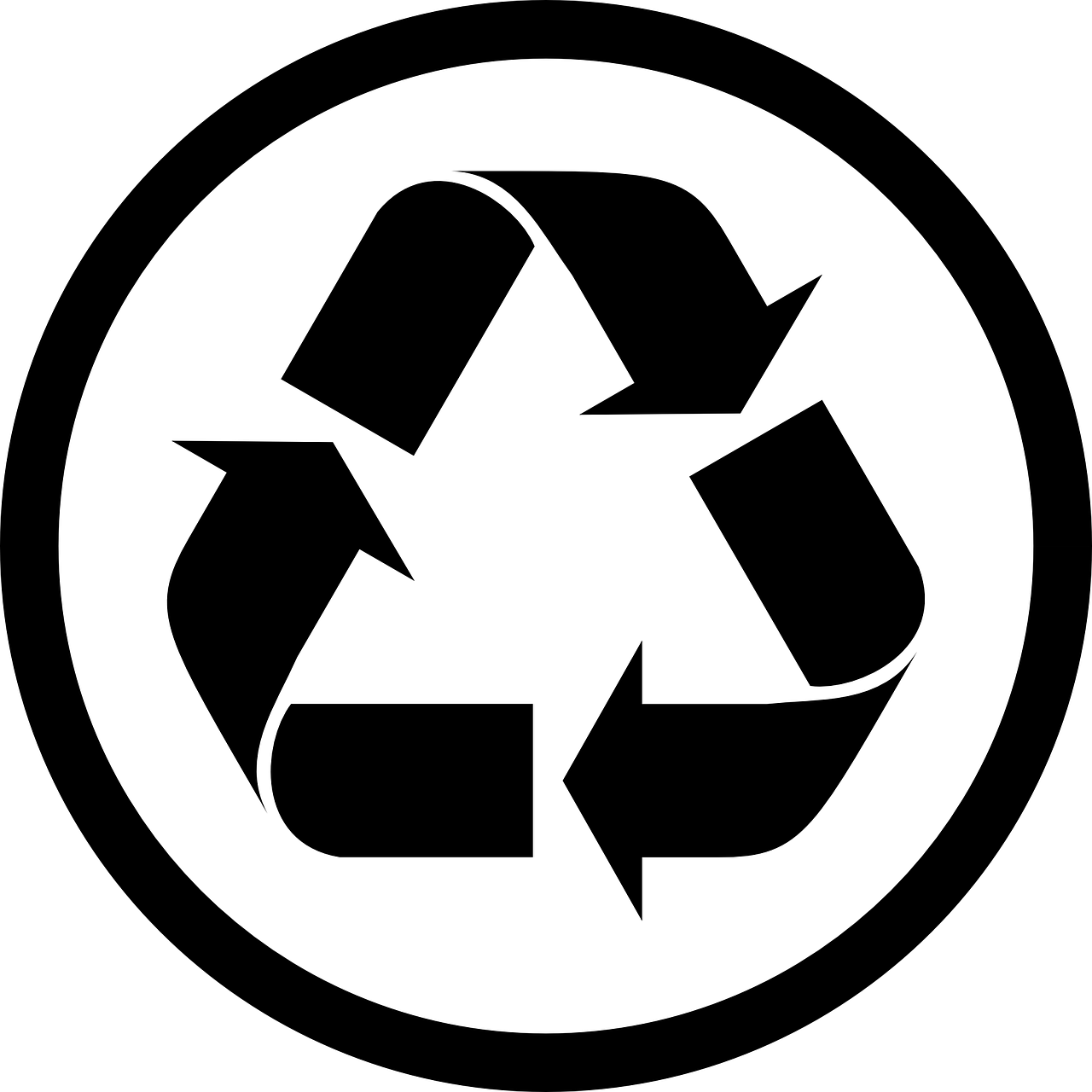 recycle sign arrows free photo