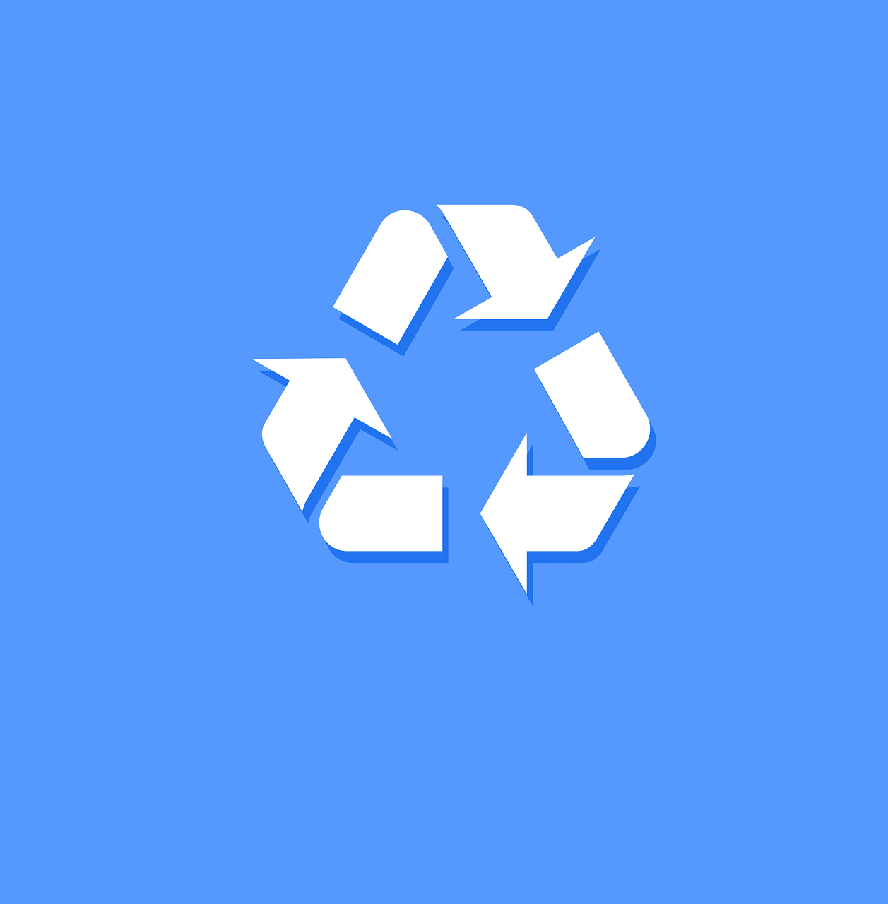 recycle  recycle icon  icon blue free photo