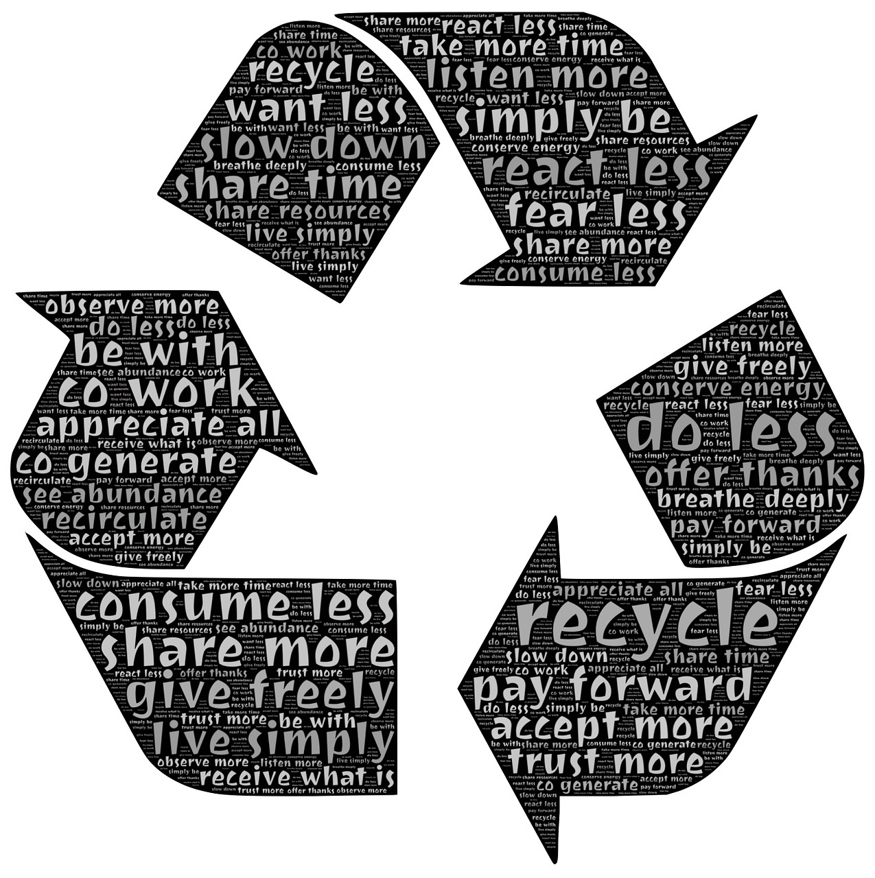 recycle recirculate share free photo