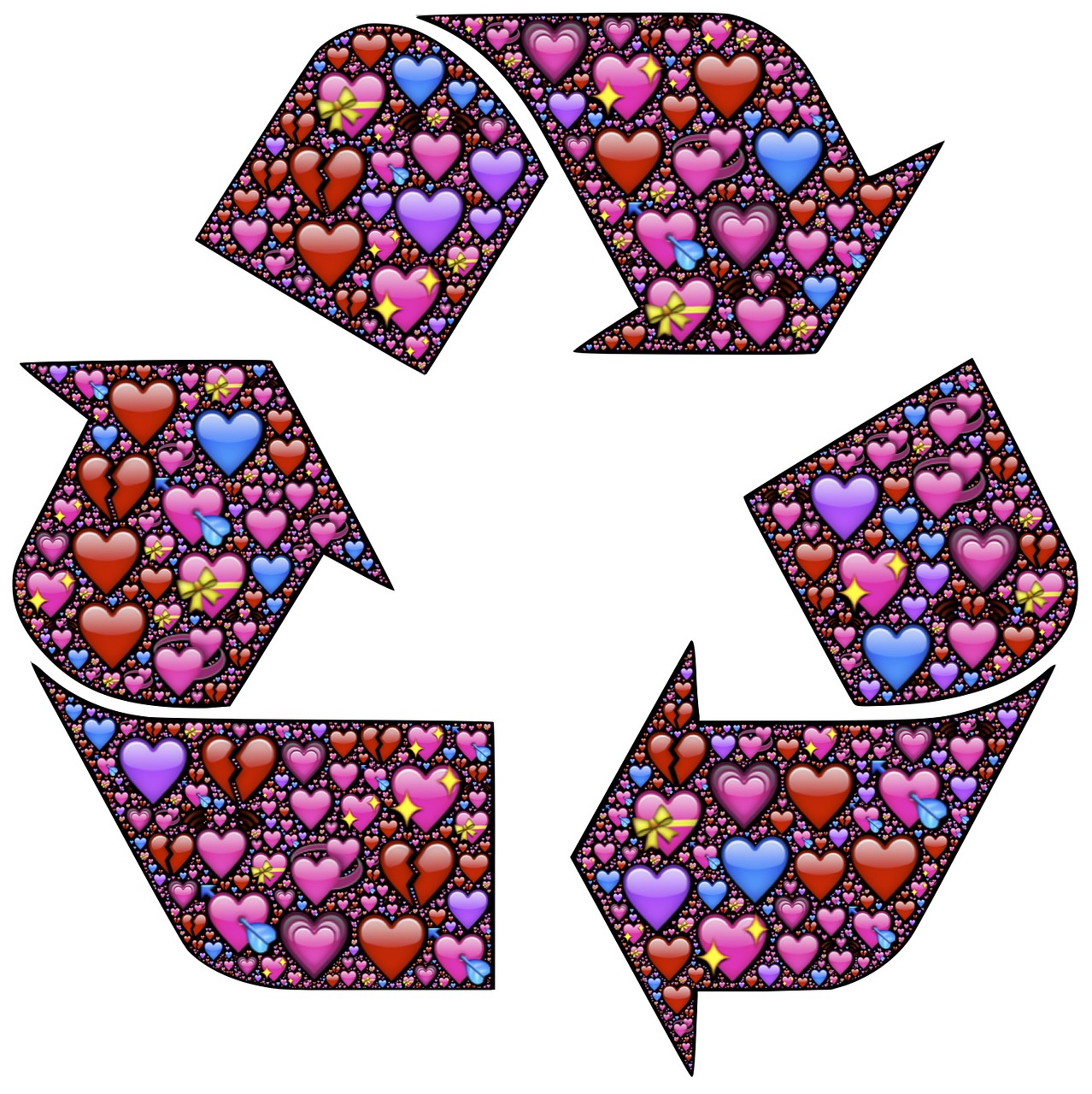 recycle recirculate repeat free photo