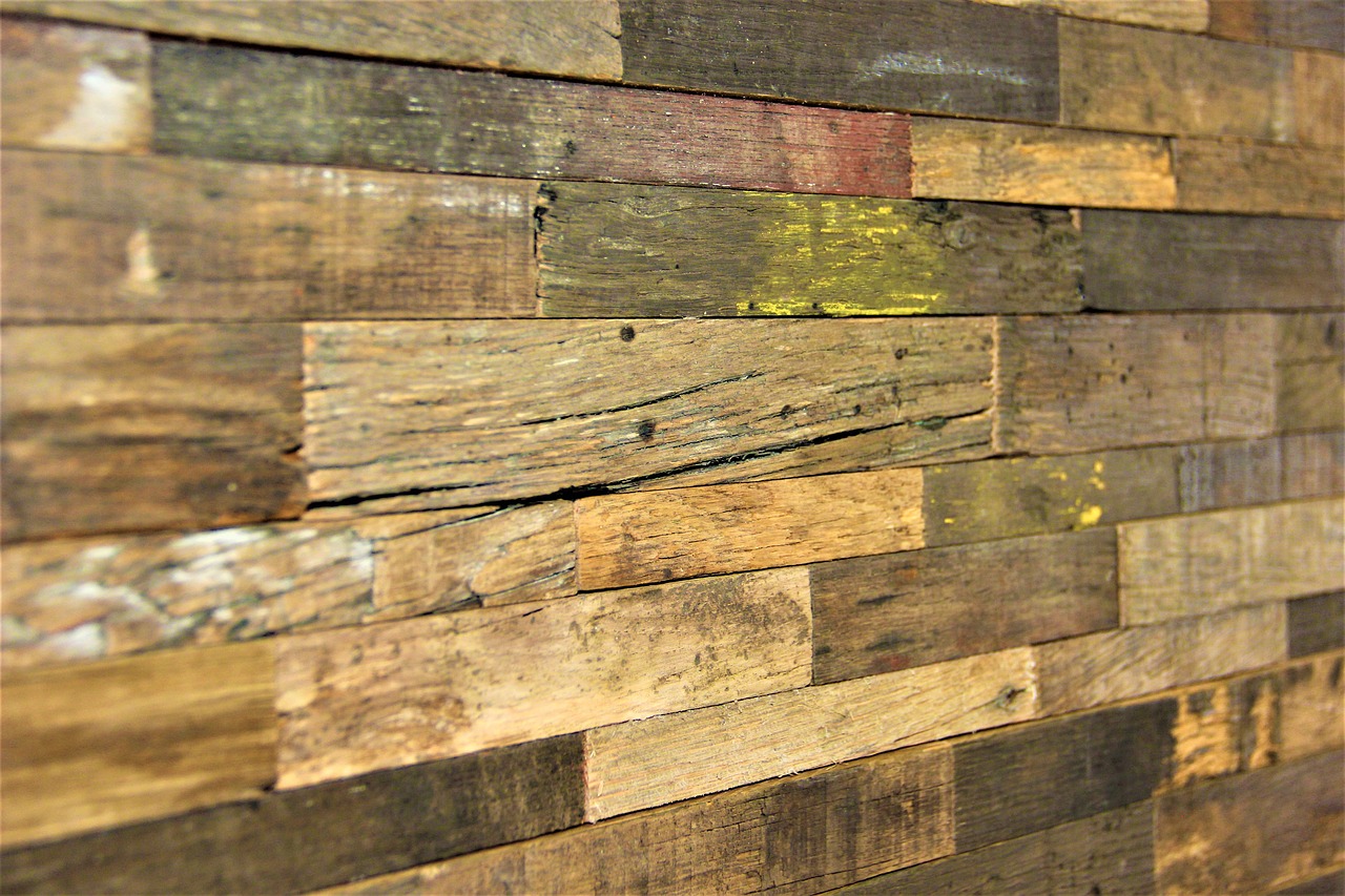 recycled timber wall panel panel free photo