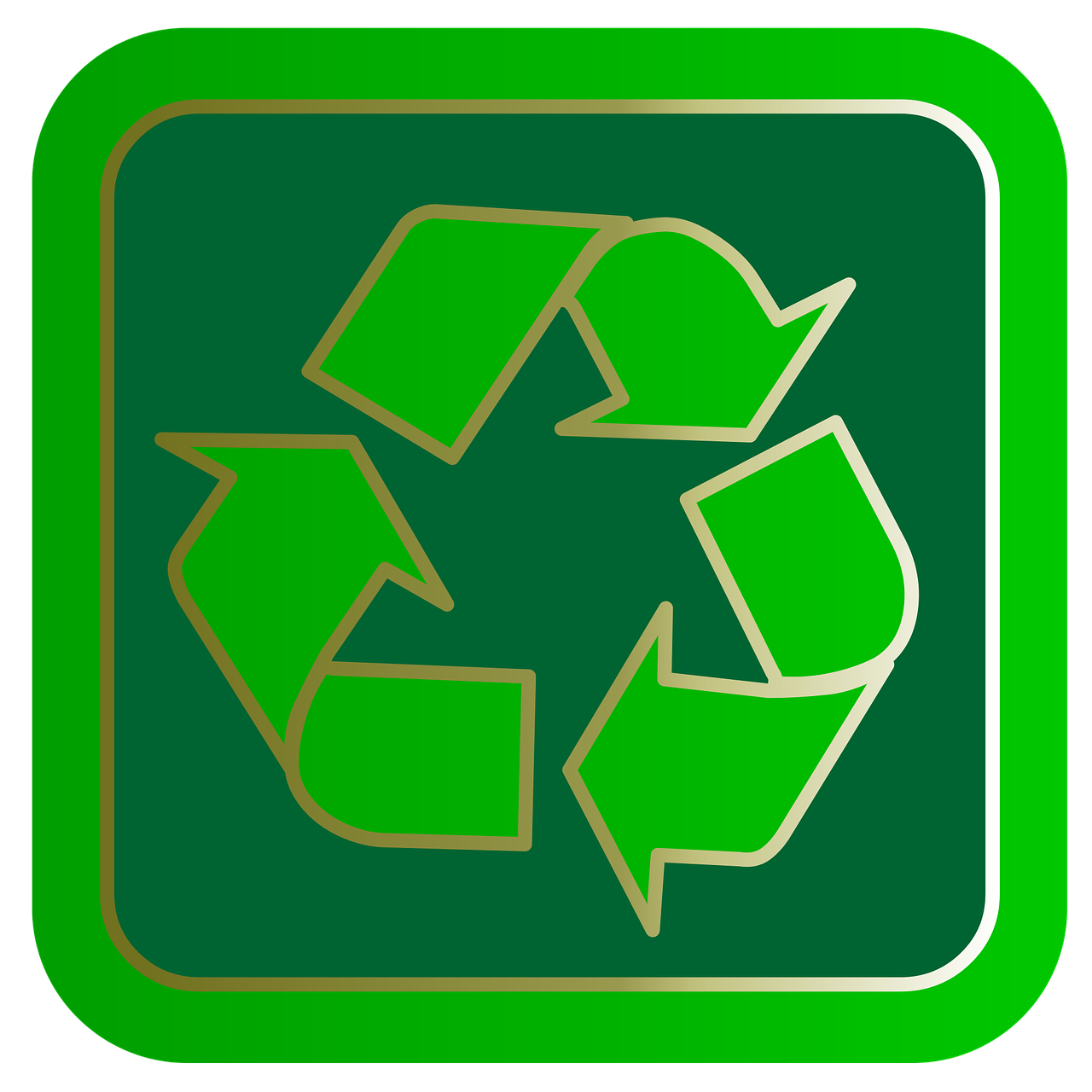 recycling internet button free photo