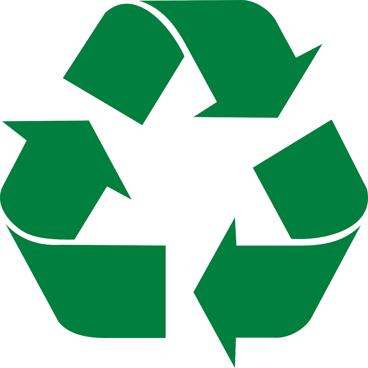 recycling symbol arrows free photo