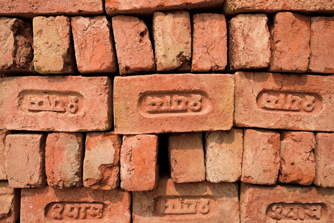 red brick inscriptive free photo