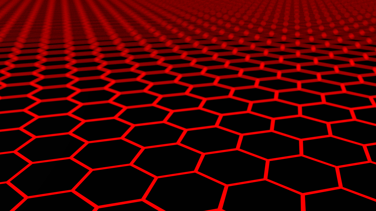 red hexagons background free photo
