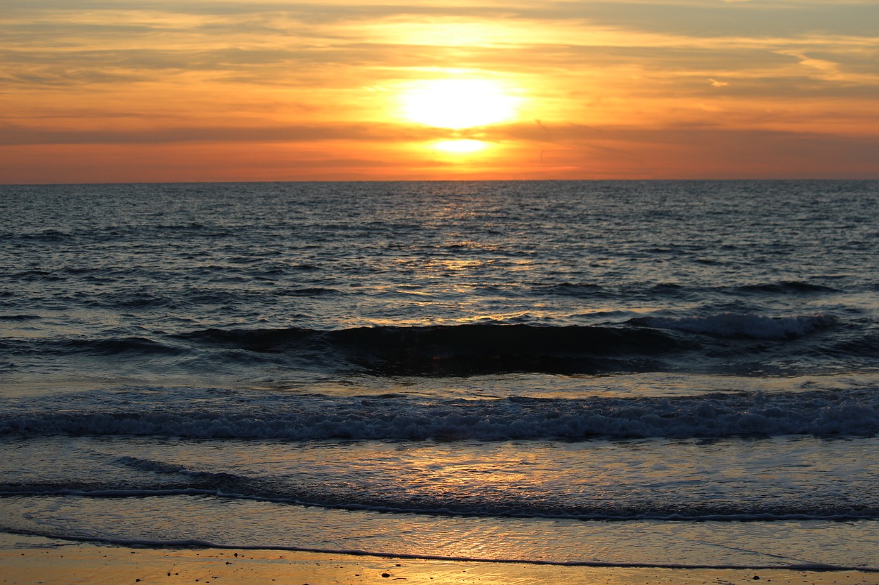 sun sunset sea free photo