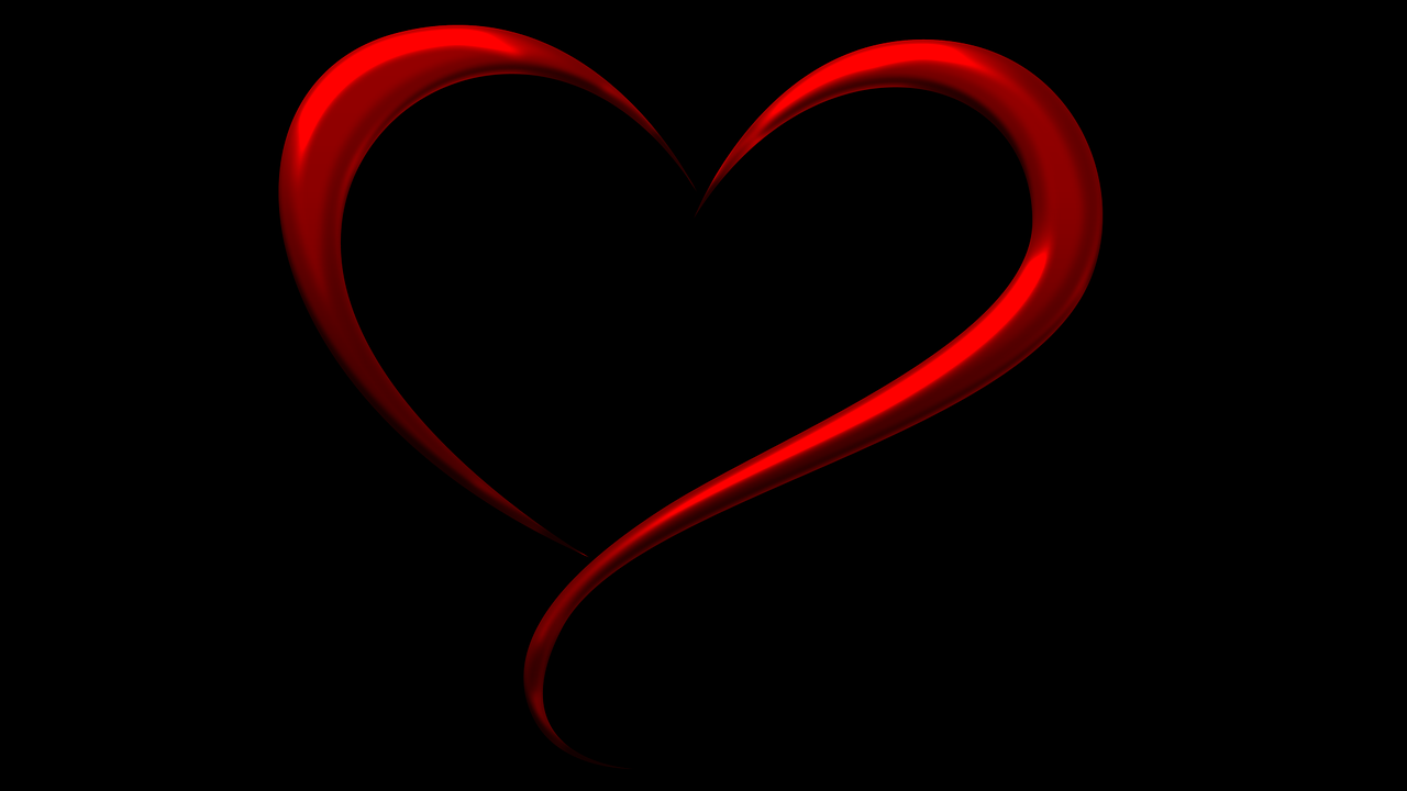 red black heart free photo