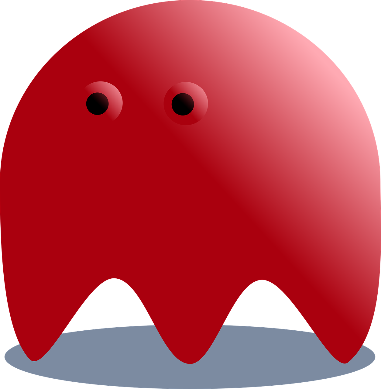 red ghost pacman free photo