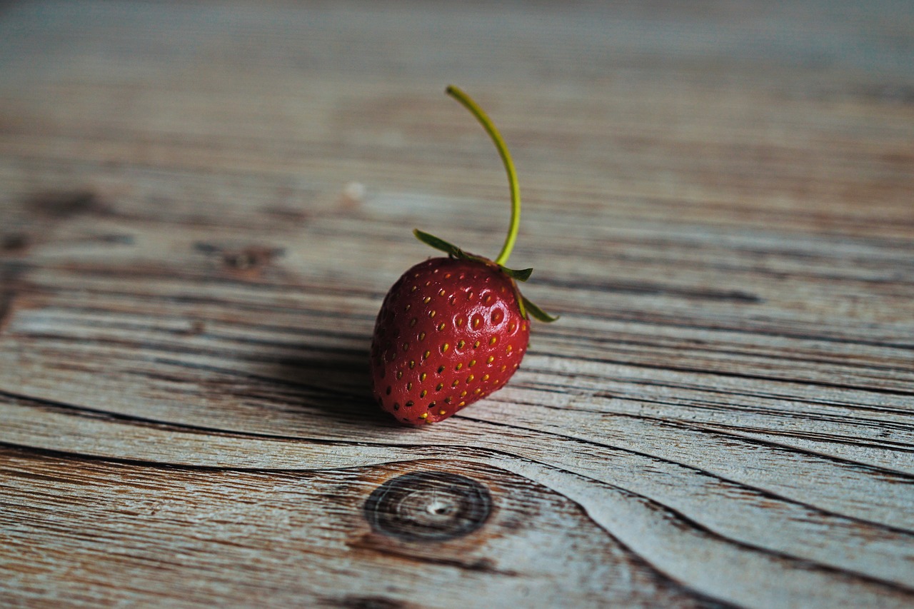 red strawberry fruits free photo