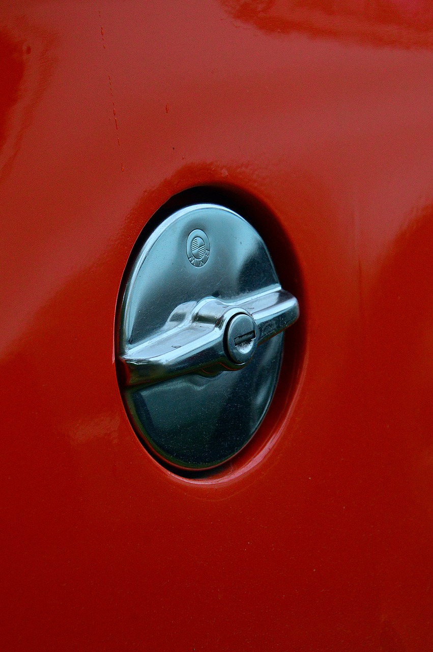 red old car free photo