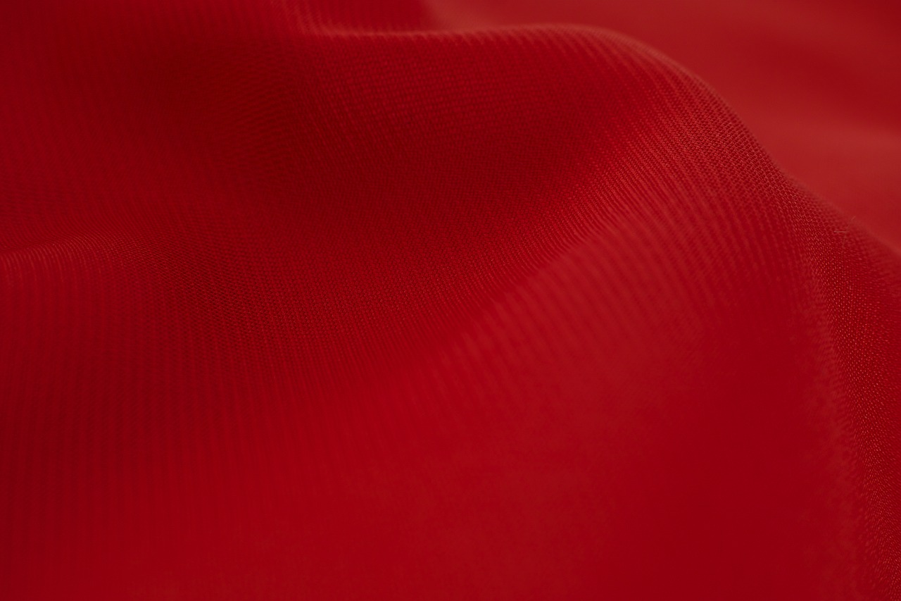 red fabric textile free photo