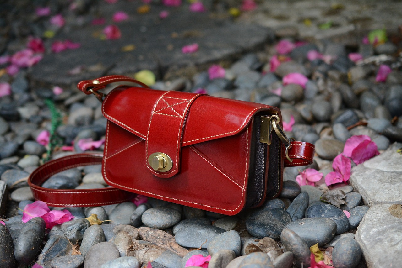 red bag handbag free photo