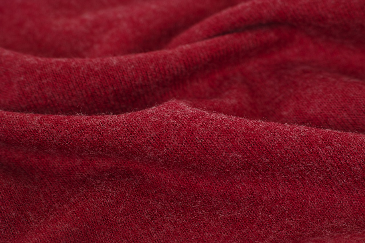 red fabric textile free photo