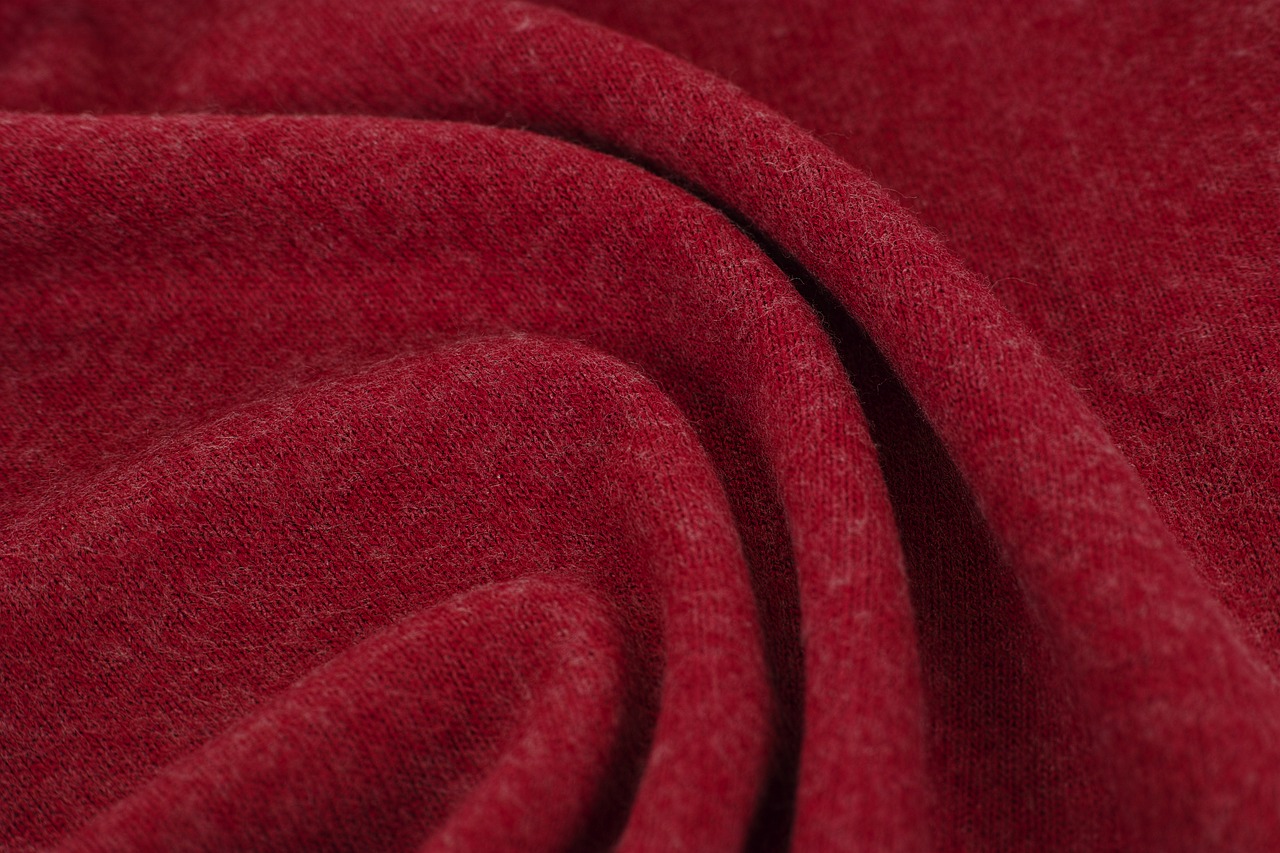 red fabric textile free photo