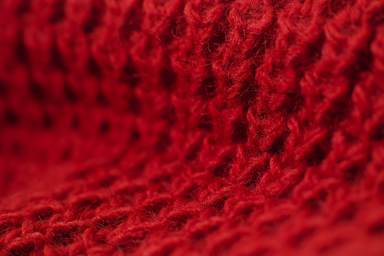 red fabric pattern free photo