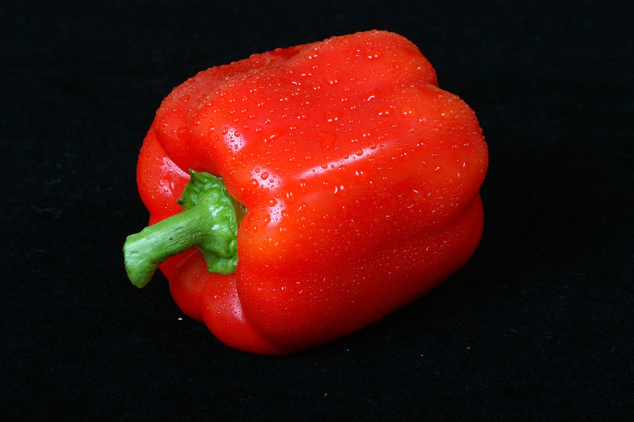 red sweet pepper vegetable free photo