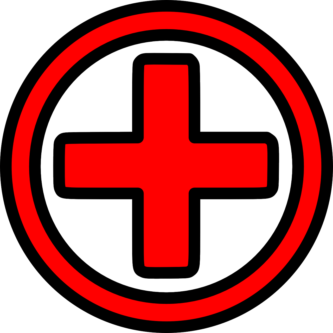 red cross circle free photo