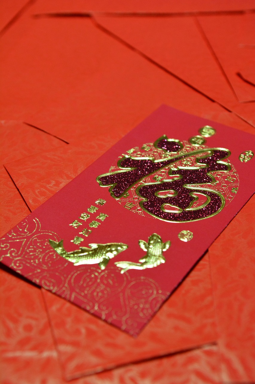 red  new year  chinese new year free photo