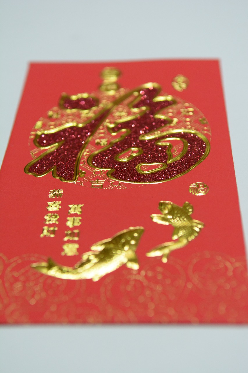 red  new year  chinese new year free photo