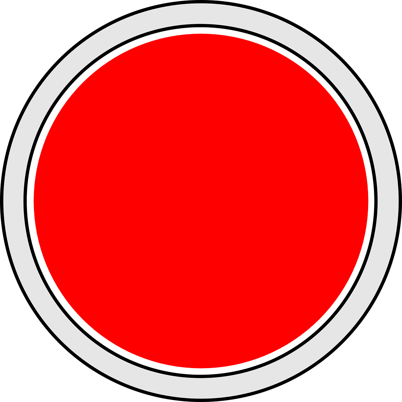 red button circle free photo