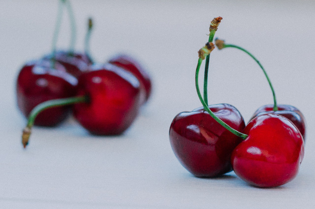 red cherries fruits free photo