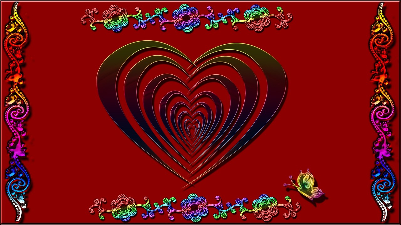 red heart colorful free photo
