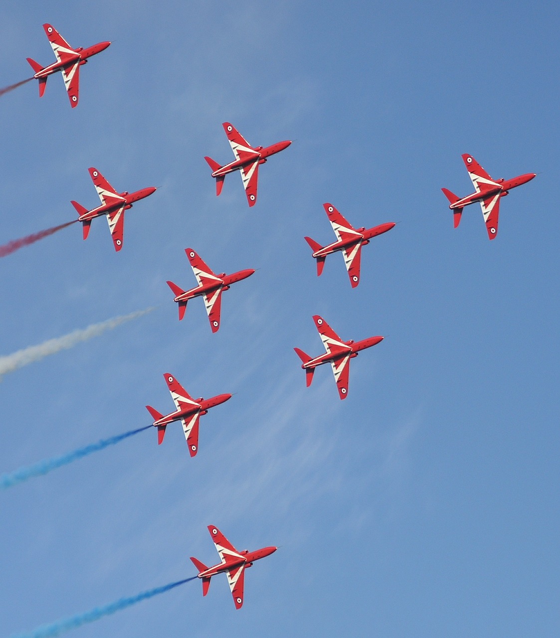 red arrows aircraft aviation free photo