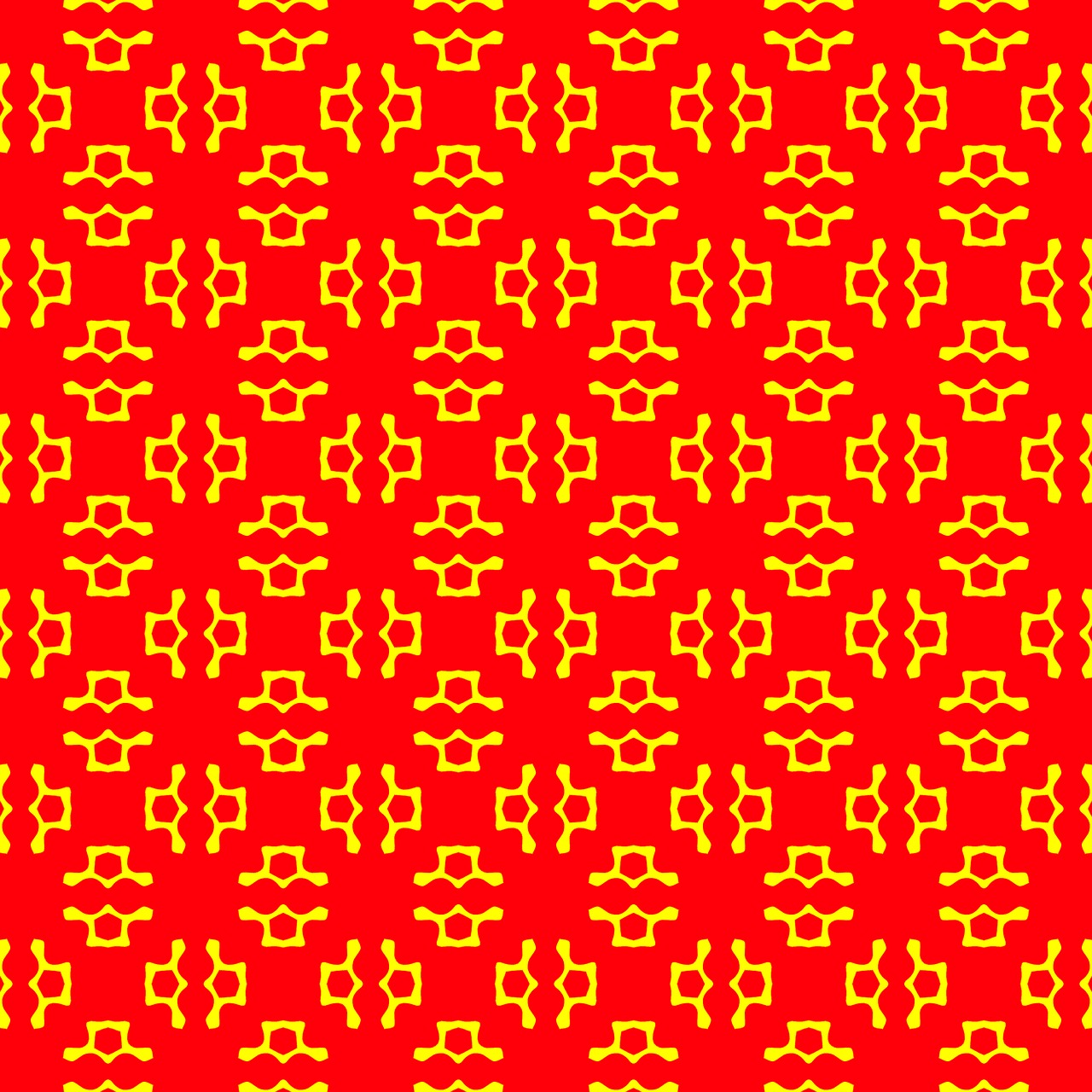 red background yellow shapes free photo