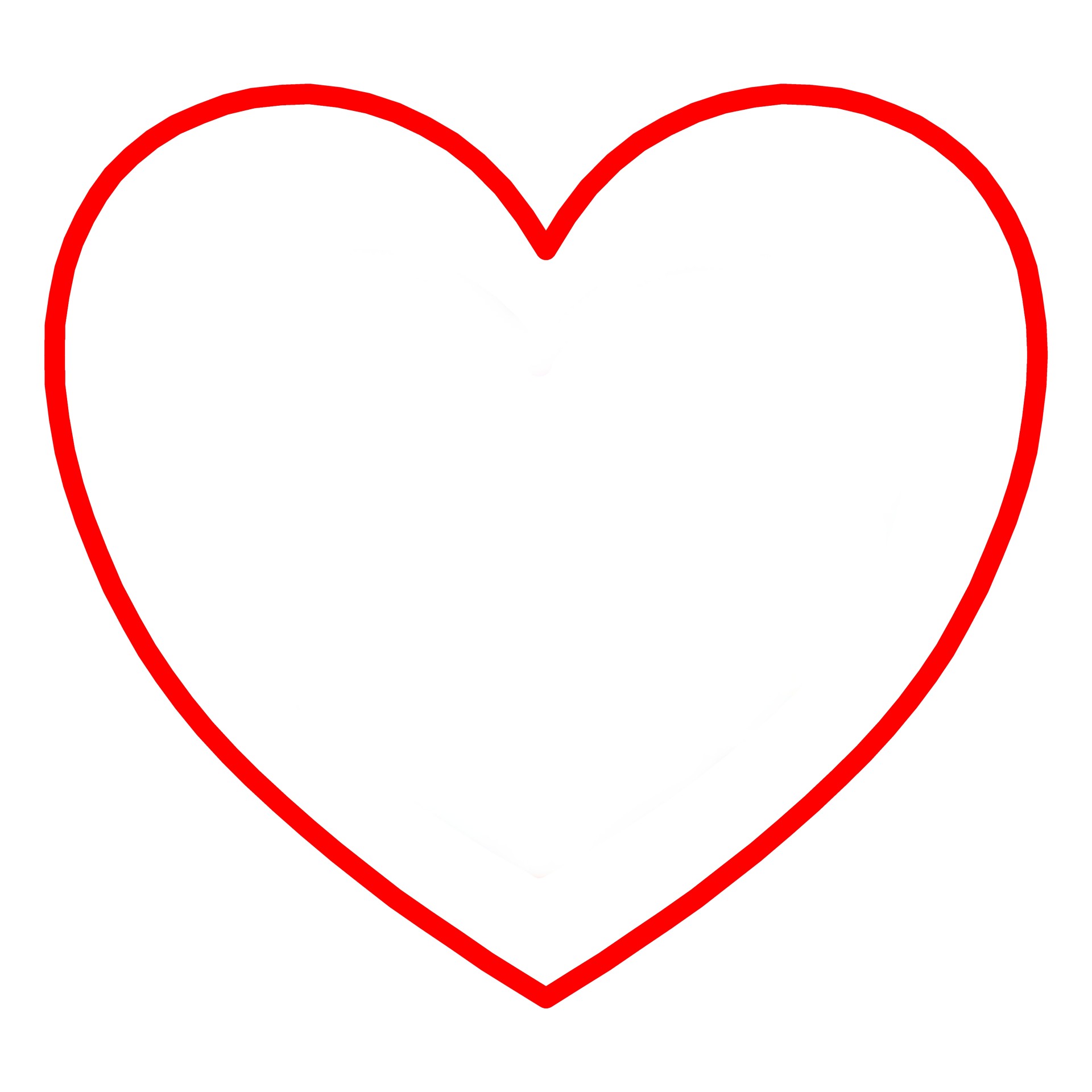 heart basic outline free photo