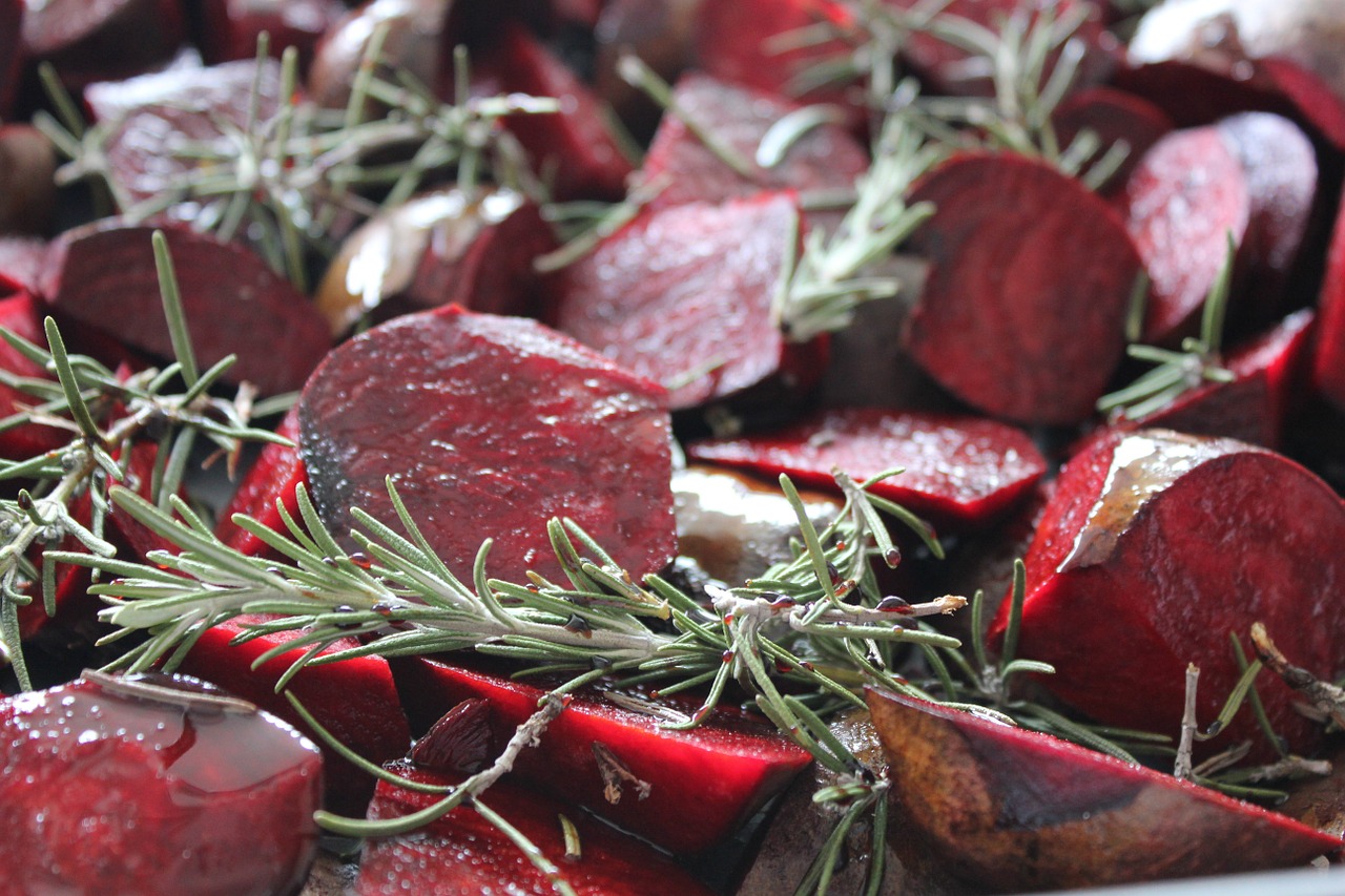 red beets rosemary foodstuffs free photo