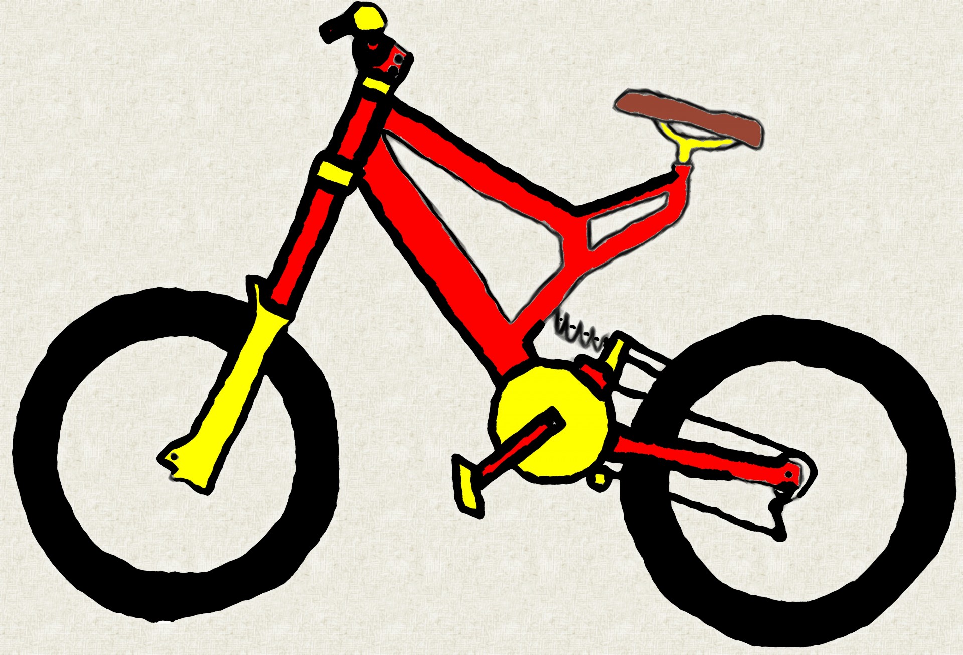 cartoon crank bike free photo