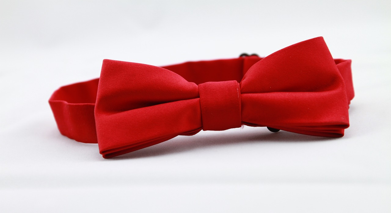 red bow tie tie men's clothing free photo