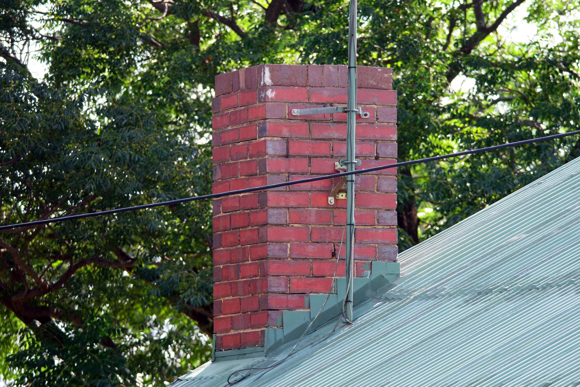 chimney brick red free photo