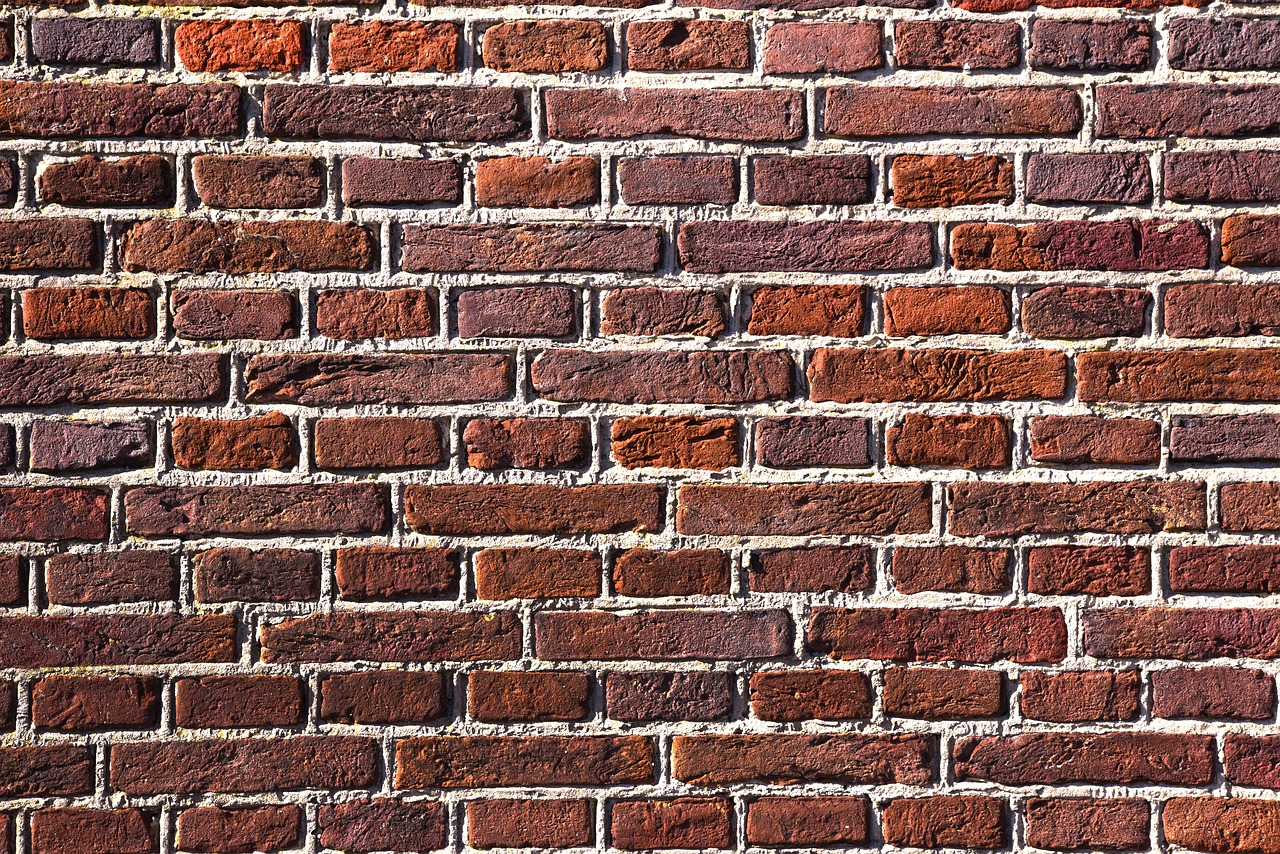 red brick wall  stone  bricks free photo