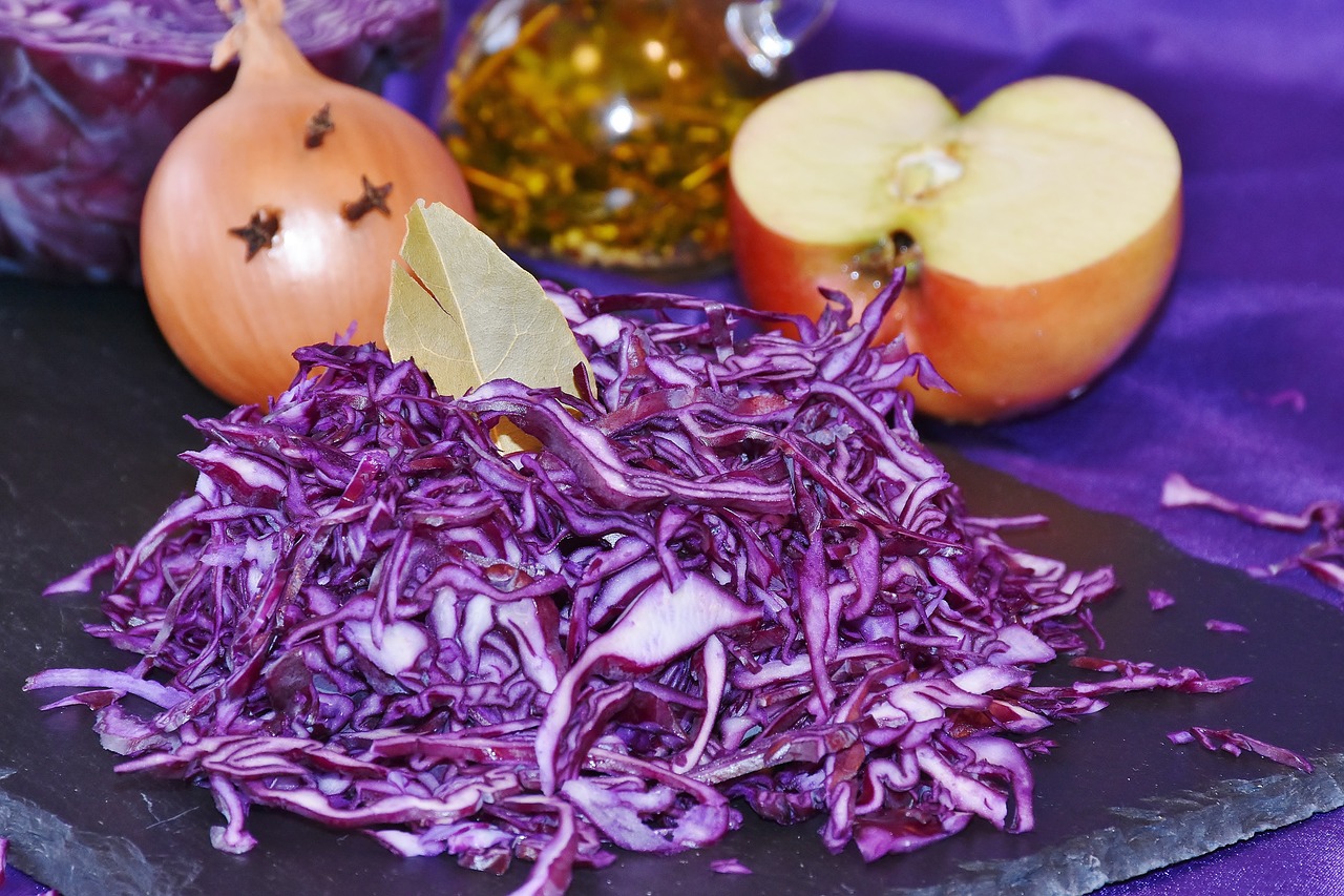 red cabbage raw eat free photo