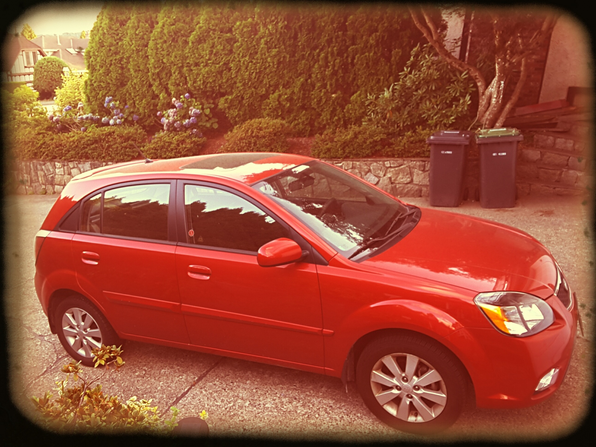 red car closeup free photo