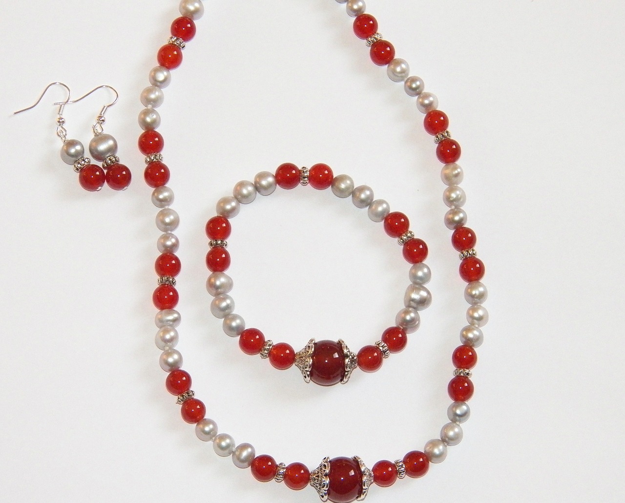 red carnelian necklace bracelet free photo