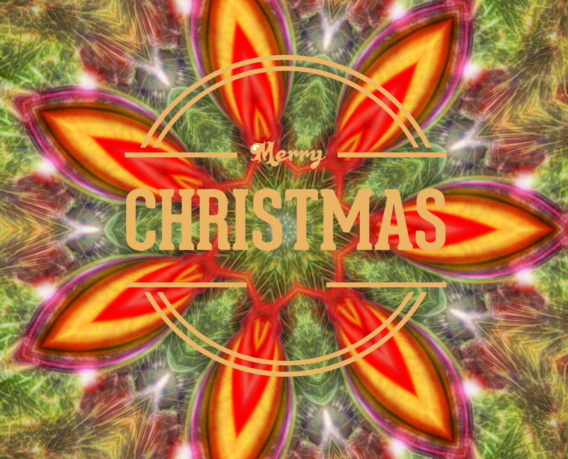 christmas xmas kaleidoscope free photo