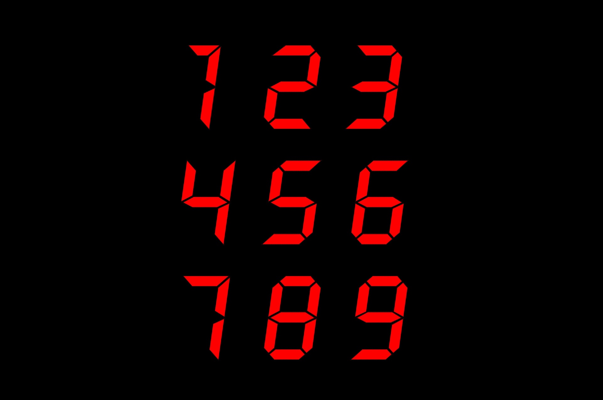 Edit free photo of Red,digital,numbers,integers,red digital numbers ...