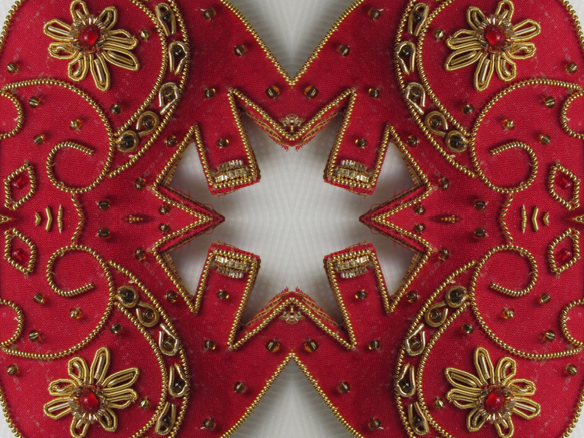 red kaleidoscope texture free photo