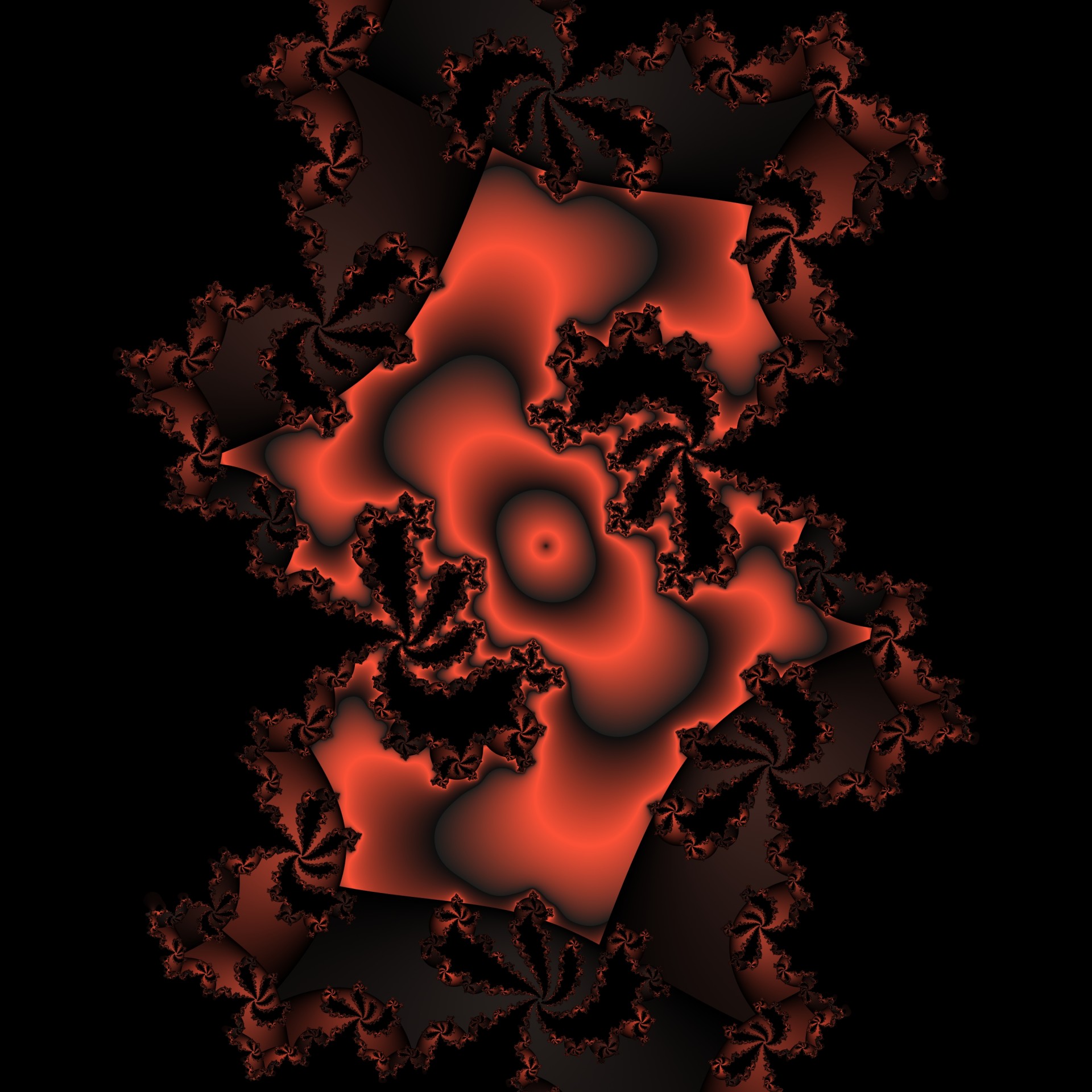 red fractal background free photo