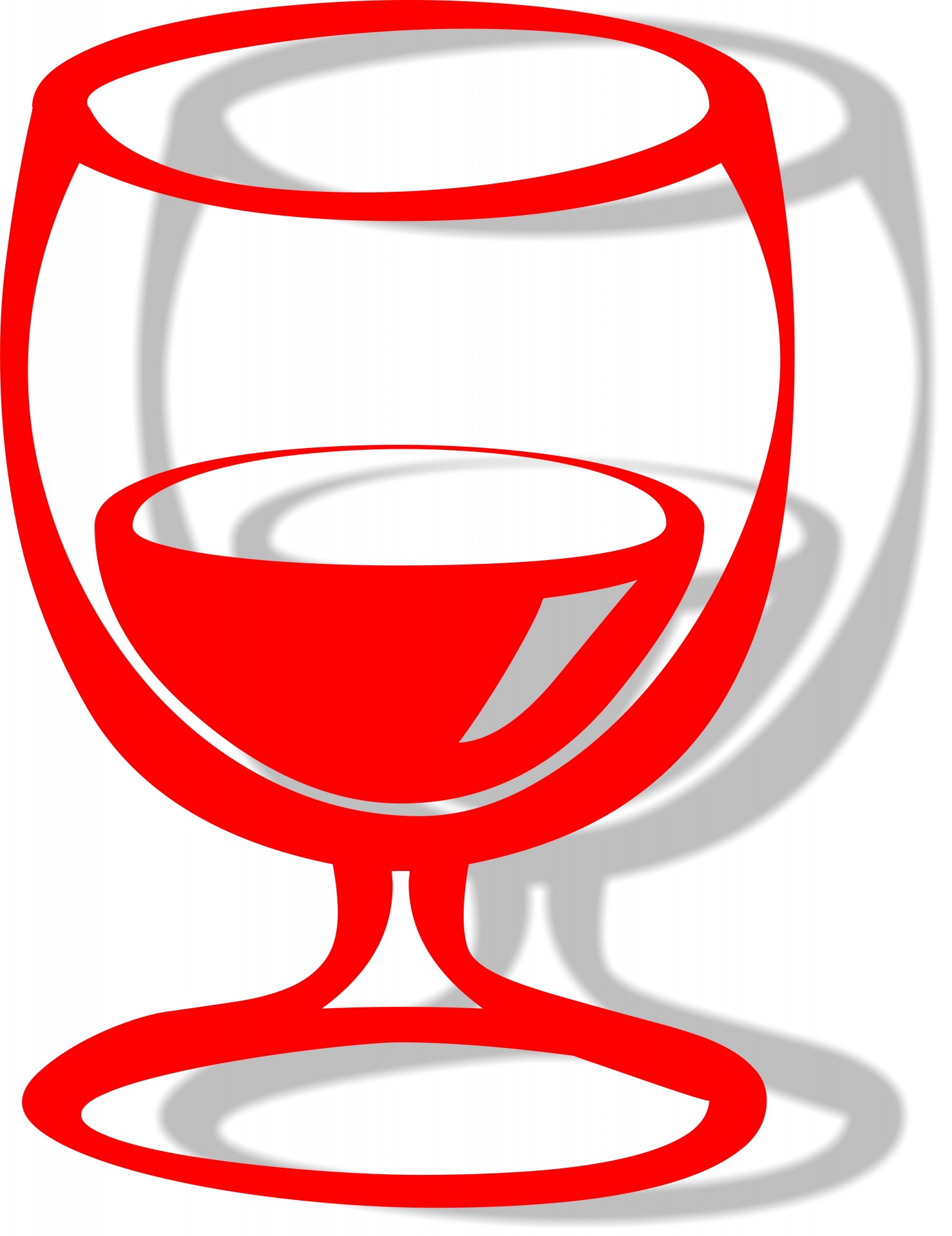 red glass drawing free photo