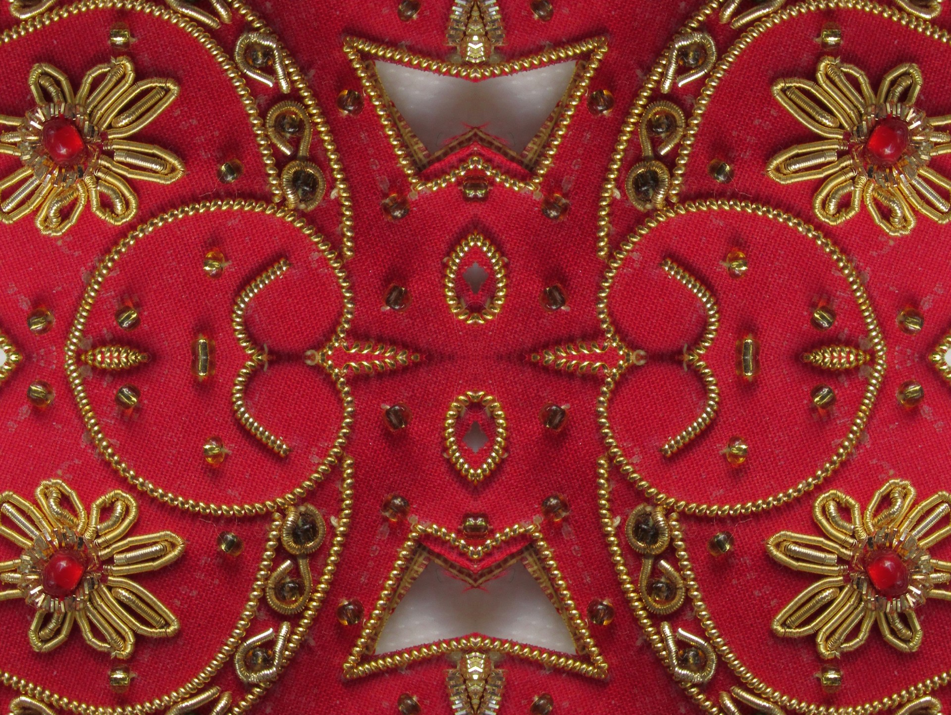 pattern red ornate free photo