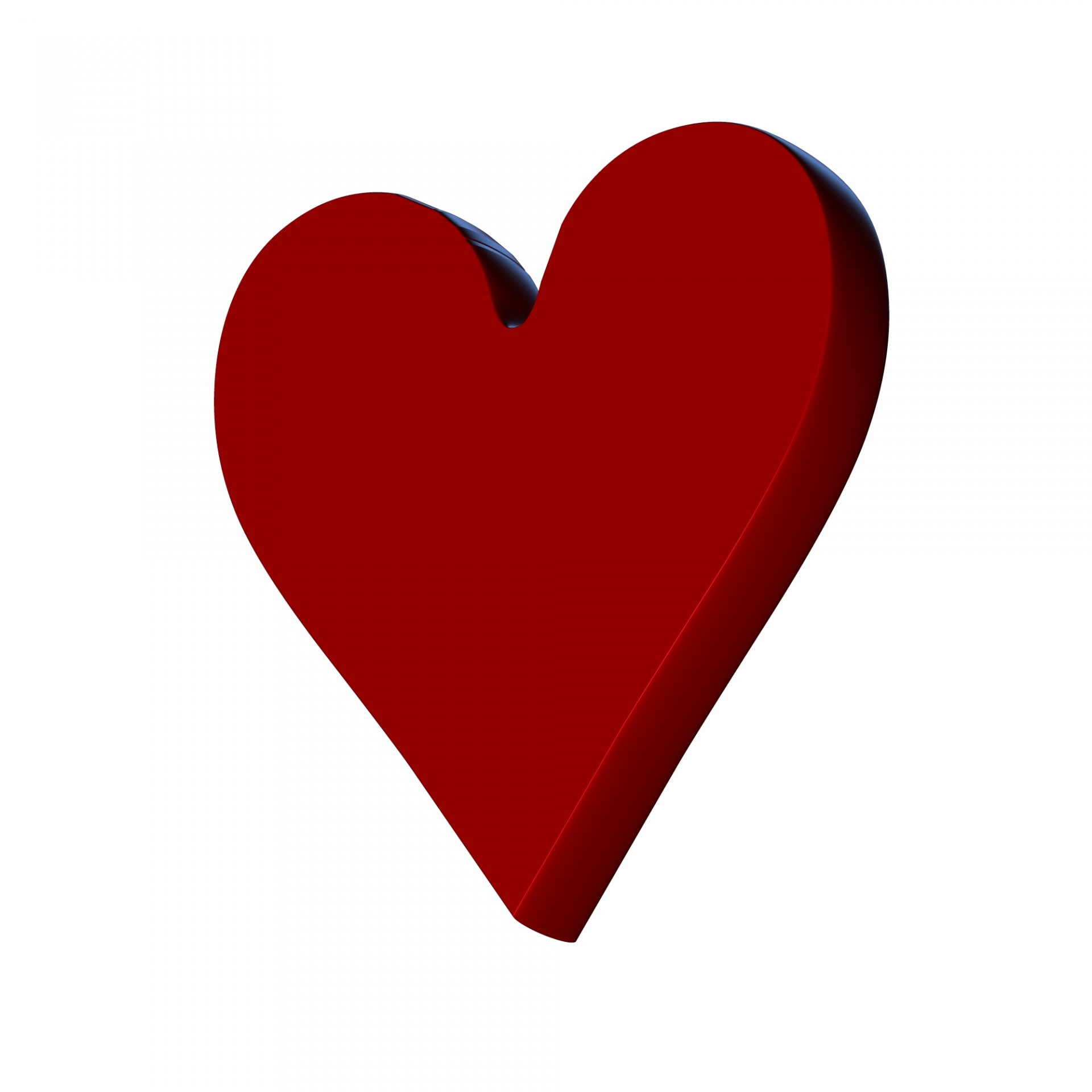 red heart 3d free photo