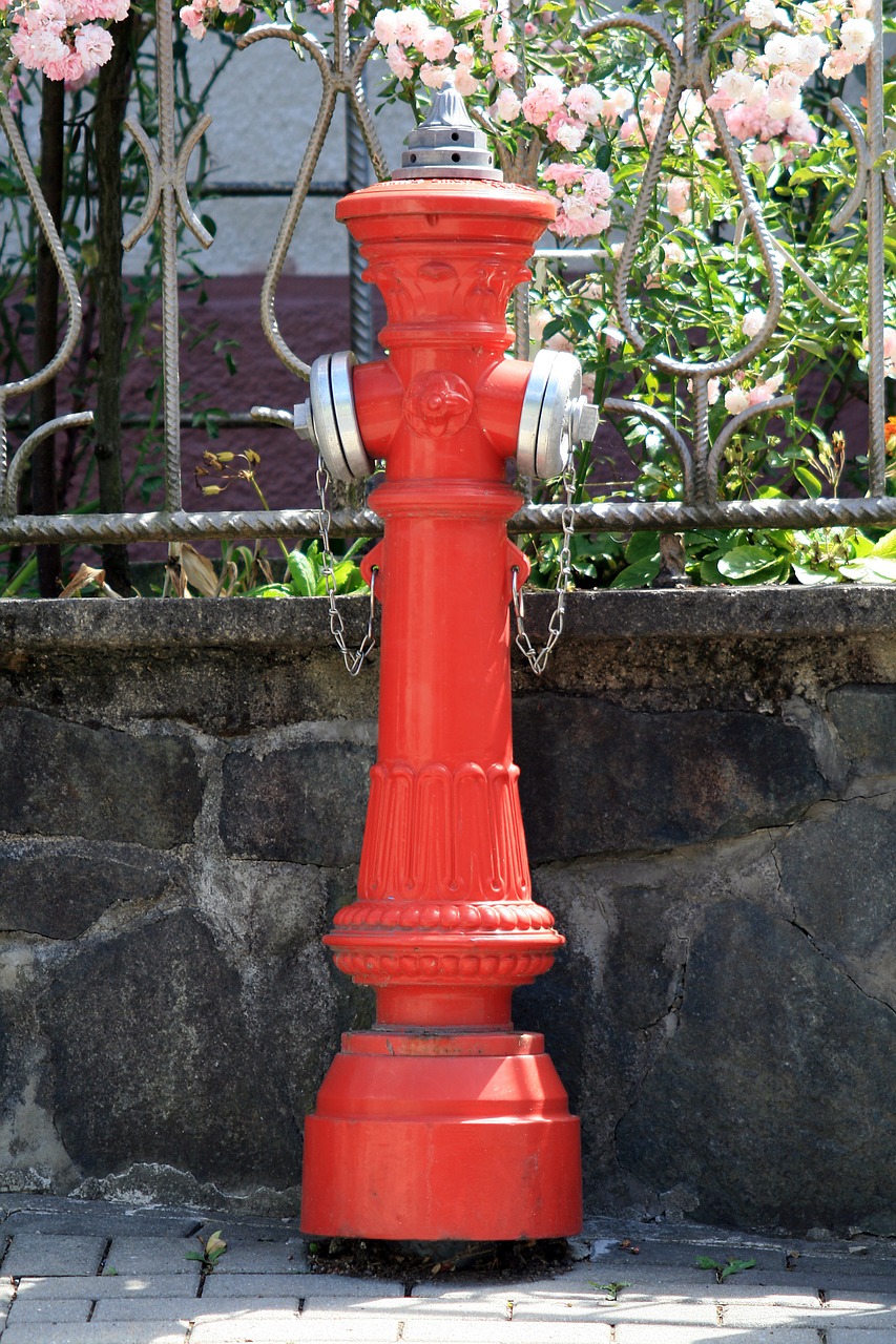 red hydrant firefighter hydrant hydrant free photo
